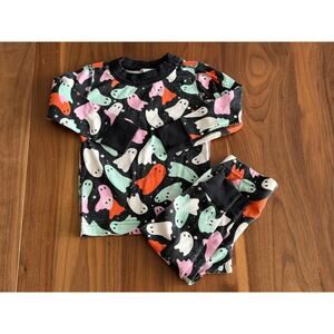 Hanna Andersson Sparkling Boos Long John Pajama Set Size 2T